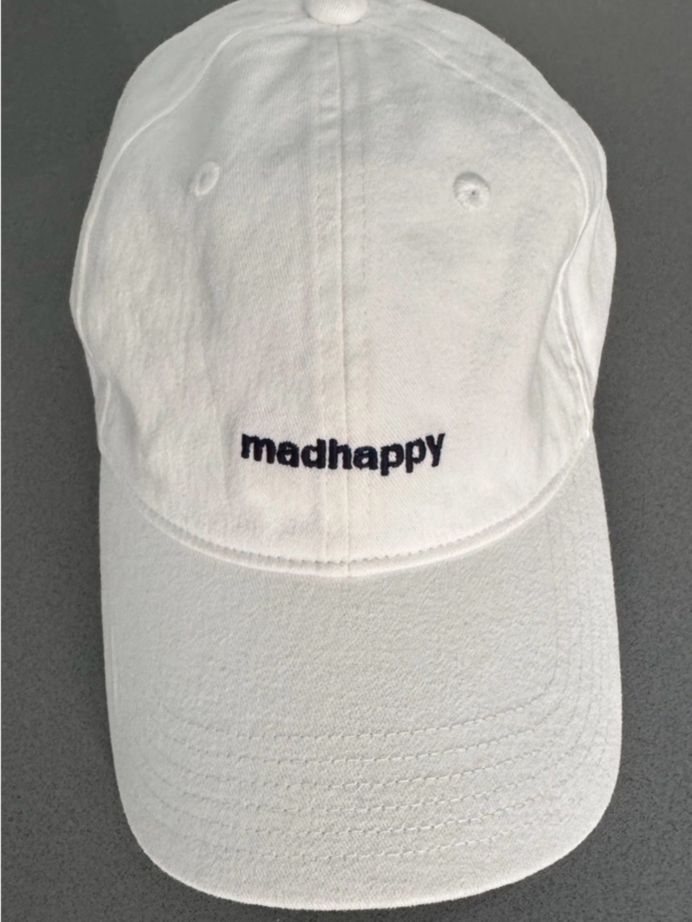 Madhappy classic dad hat cotton white Sold Out!